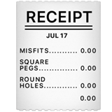 emoji receipt